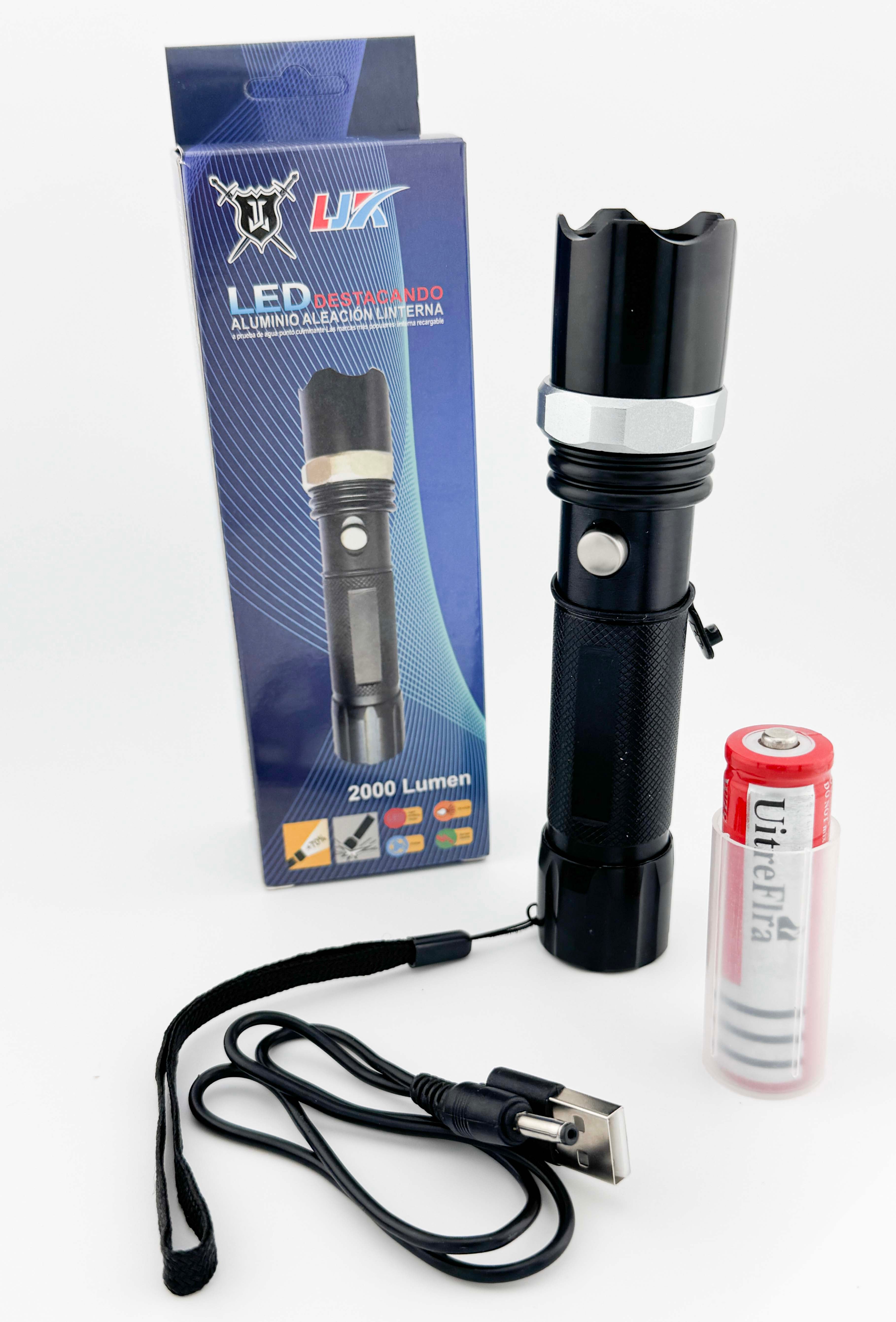 Torch With Battery & Charger Cable