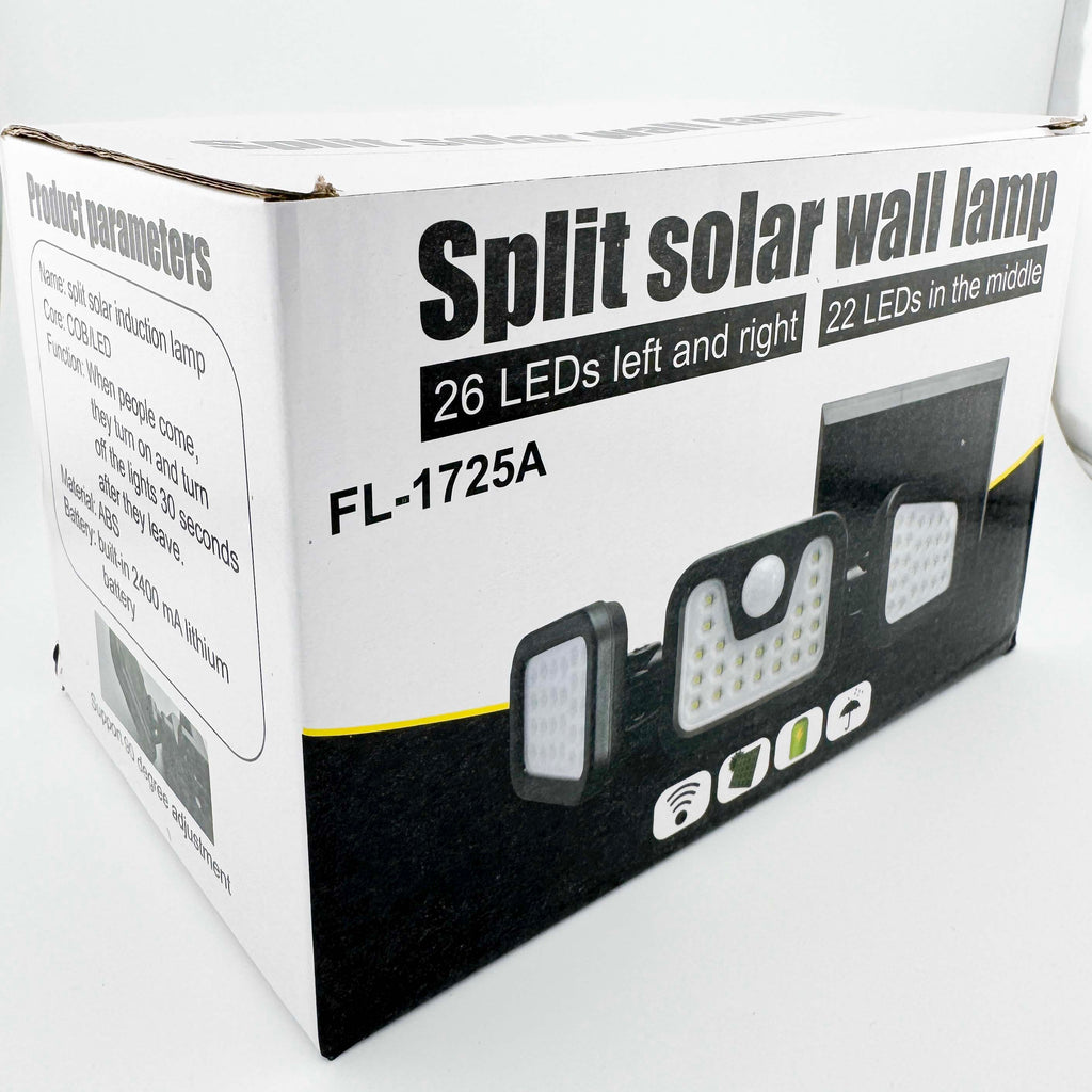 Solar Motion Sensor Clip Ligh Cob (Cool White) Solar Power Motion Security Light 3 Light Panels