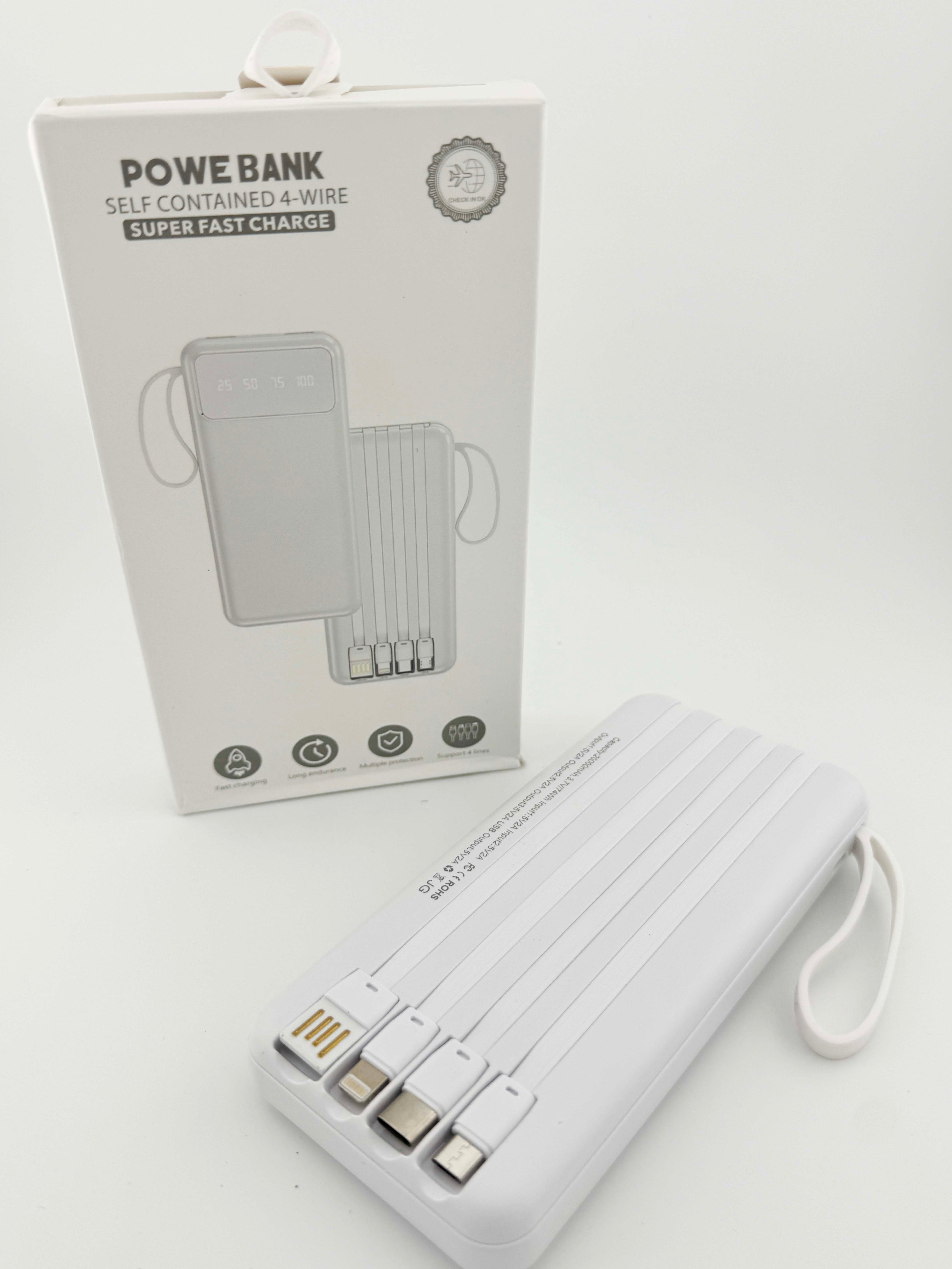 PowerBank Built in Cables Small