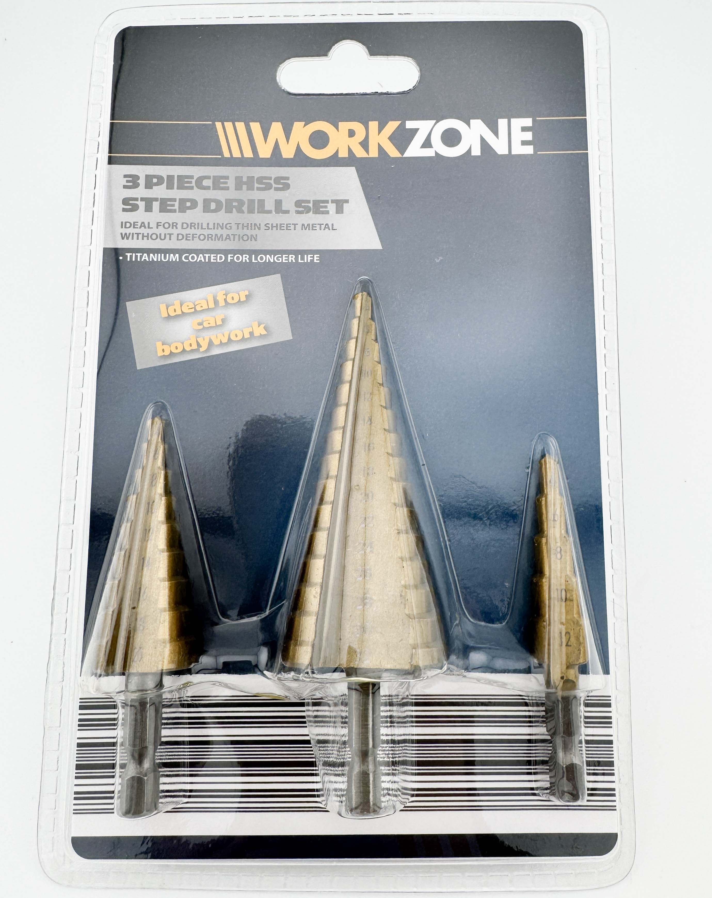 Hss Step Drill 3pc Set