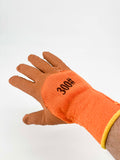 Orange Thick Rubber Coated Glove